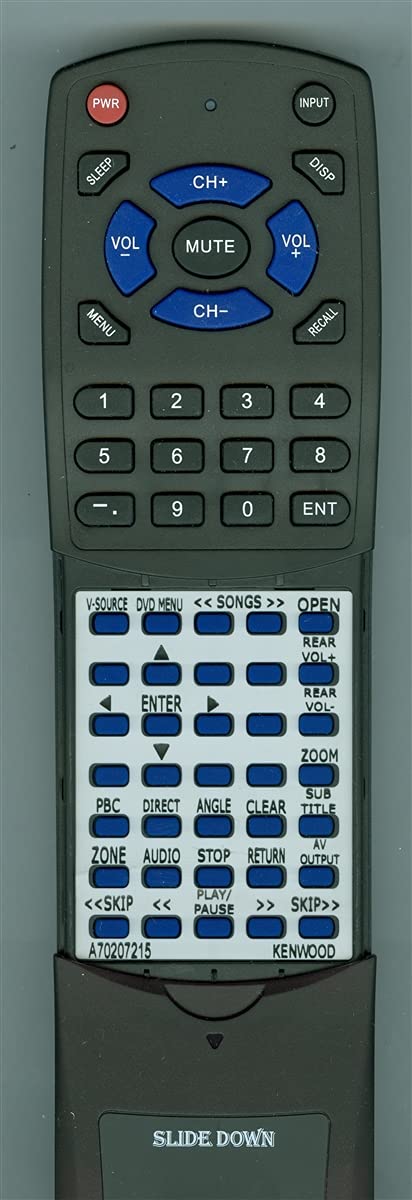 Amazon.com: Replacement Remote for Kenwood RC-DV601, DDX7017