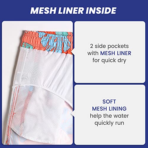 Image of maamgic Mens Swim Trunks 5 Inch with Mesh Liner Breathable for Beach