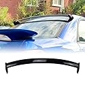 Heckspoiler Dachspoiler Kotflügeldekor für Subaru Impreza WRX STI 2002–2007, Schwarz