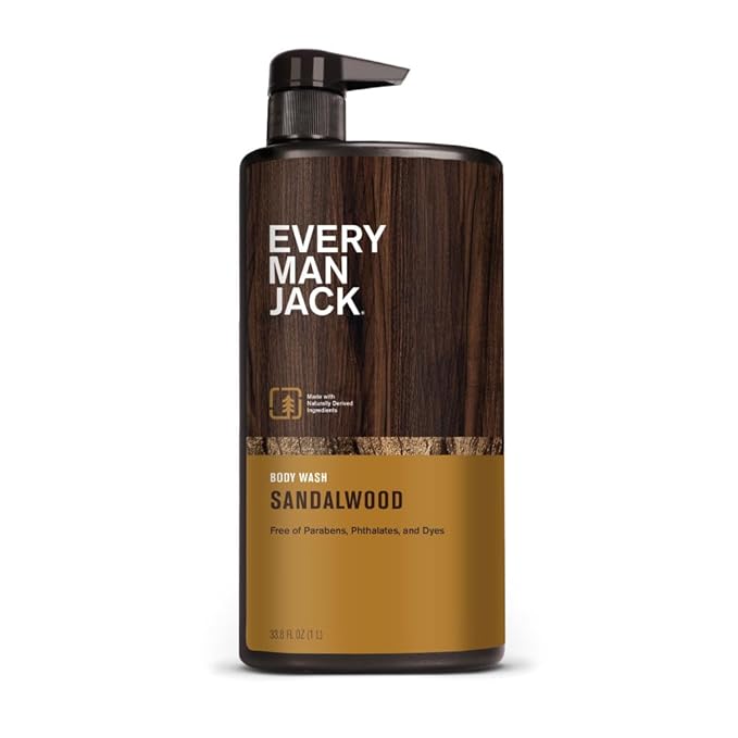 Every Man Jack Body Wash, Sandalwood 33.8ounce