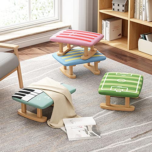 Repose-pieds pour salon en lin compact pour optimiser les petits espaces