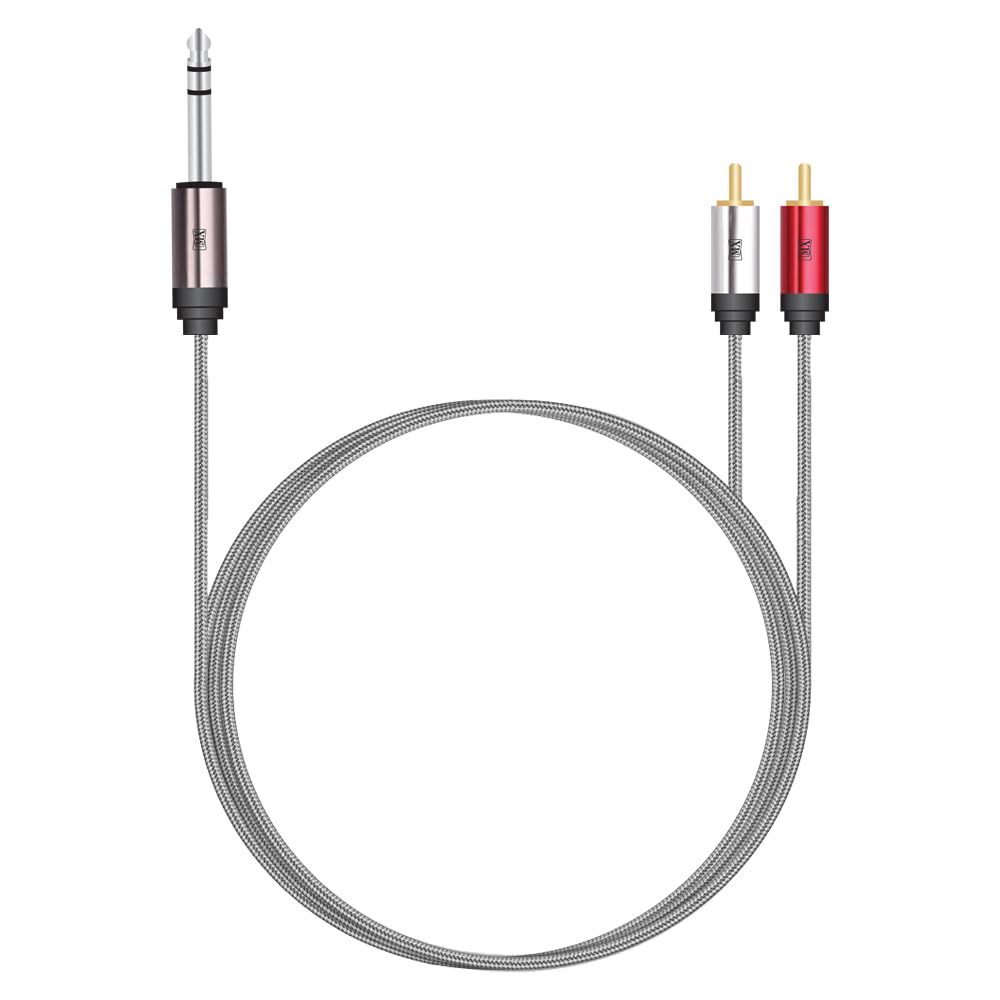 MX 6.35Mm P-38 Stereo Male To 2 Rca Male Cable For Personal Computer (1.5 Mtr) Black (B09SD1Z6VR) Amazon Price History, Amazon Price Tracker