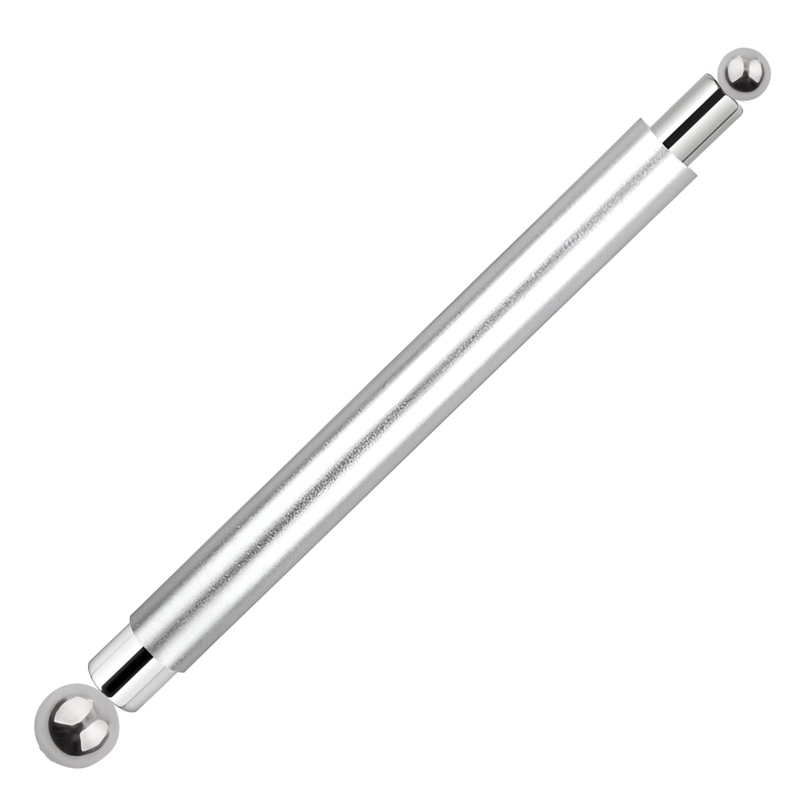 Refoiner マグネットネイル 磁石 強力ネイルスティック ジェルネイル用マグネット キャッツアイジェル専用 ボール型ヘッド 2WAY デザイン 滑り止めハンドル 初心者でも成功率アップ ネイルアート セルフネイルツール ネイル用品 ネイルサロン道具(シルバー)