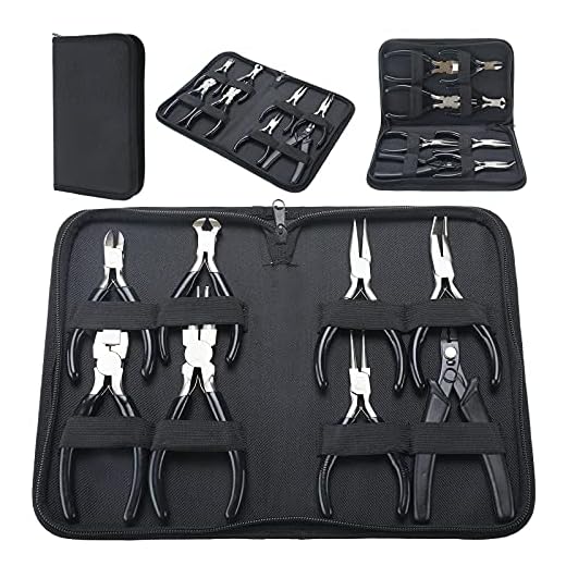 Tysun Jewelry Pliers, 8 Pcs Jewelry Making Pliers Tools Micro Jewelry Pliers Set Jewelry Making Kit for Jewelry Making Supplies