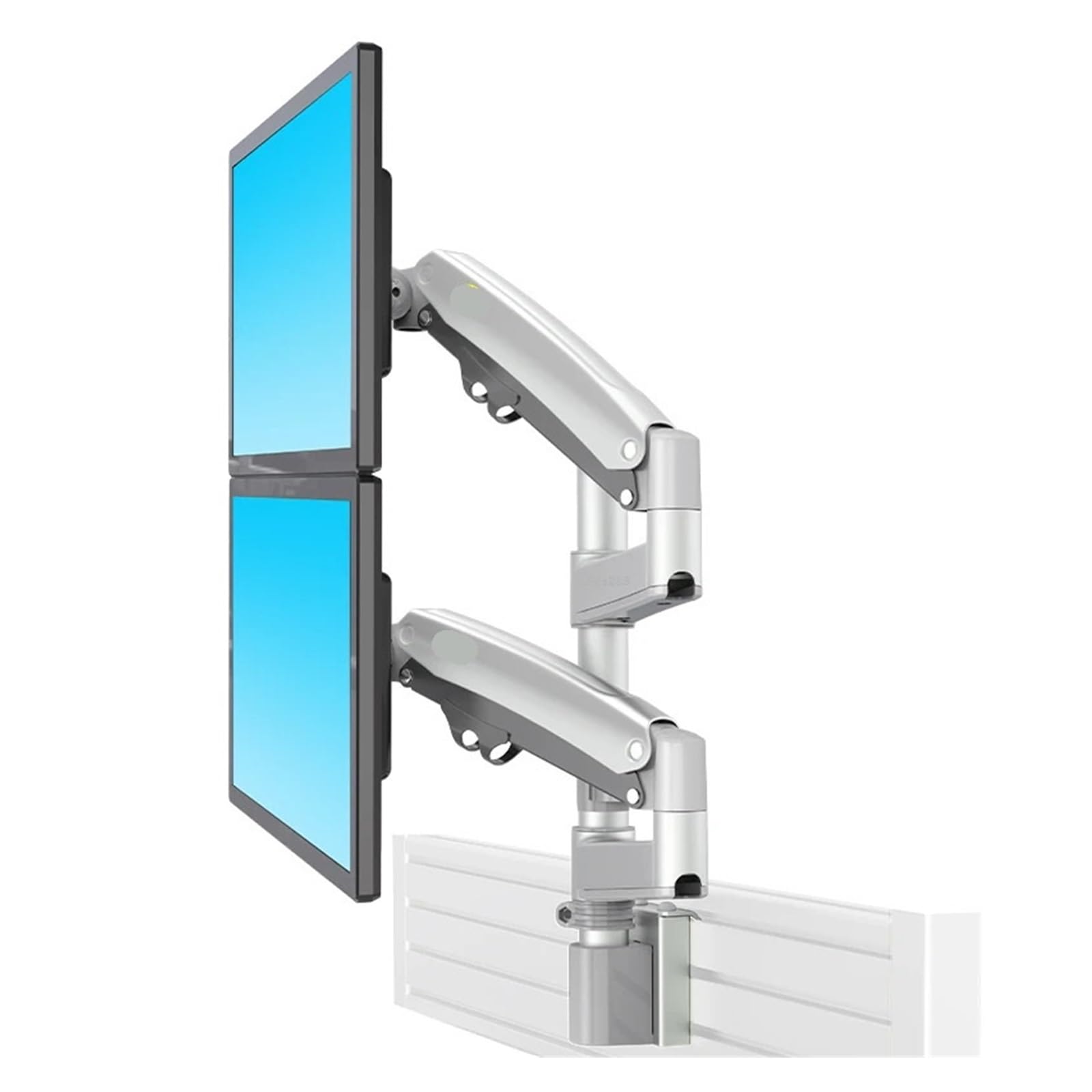 Support double moniteur M80 fixe vos grands écrans de 2 à 12 kg sans fléchir
