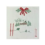  FRANCOISE PAVIOT - Lot de 20 Serviettes en Papier intissé 40x40 cm Ma cabane