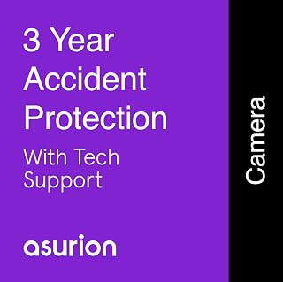 ASURION 3 Year Camera Accident Protection Plan with Tech Support $0-19.99