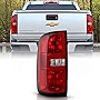 ACANII - For 2015-2022 Chevy Colorado Factory OE Style Red Clear Tail Light Brake Lamp Replacement Left Driver Side