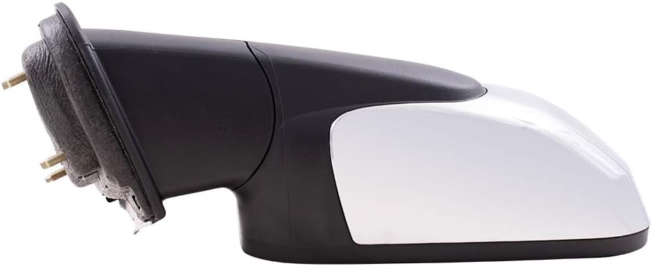 Brock Replacement Driver Power Side Door Mirror Bright Chrome Cover Compatible with 2006-2011 HHR 20923831