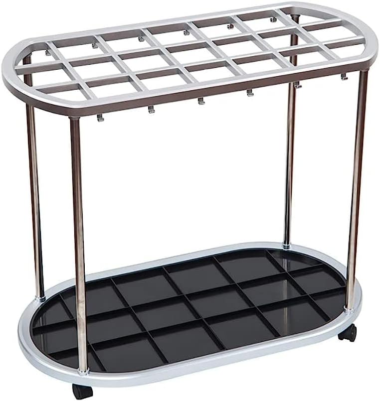 21-Hole Umbrella Stand Rack - Barrel Umbrella Holder for Long and Foldable Umbrellas - Stylish and Space-Saving Design for Home & Office Use