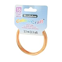 Vista 3 de Beadalon ColourCraft - Alambre calibre 16, 0.051 in, color cobre, bobina de 6.9 ft