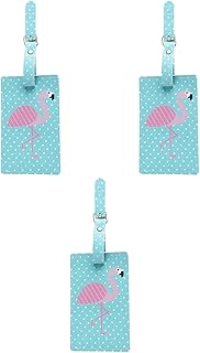 BESTOYARD 3 Peças Etiqueta De Identificação Para Mala Etiquetas De Identificação De Bagagem Etiqueta De Bagagem Animal Etiqueta De Bagagem Flamingo Etiquetas De Mala Mochila Etiquetas De