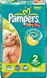 Pampers Baby Dry Windeln Gr.2 Mini 3-6 kg Sparpaket, 2er Pack (2 x 58 Stück)