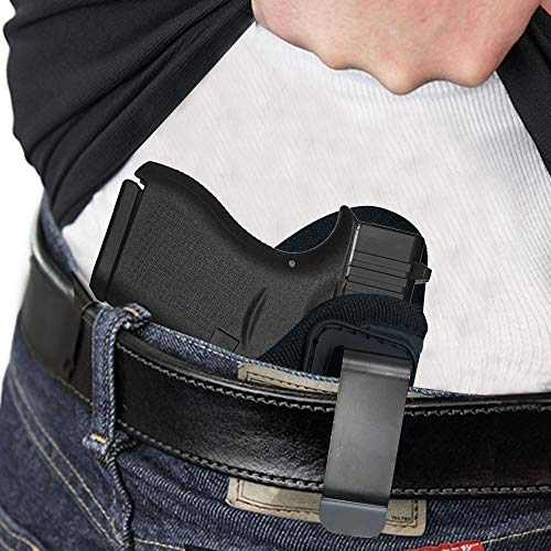 Eco Leather Concealment Holster Inside The Waistband Iwb With Metal Clip (Right) (Chp-58-Rh) #TOP2