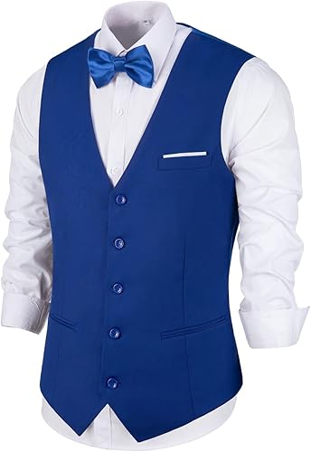 Traje de hombre chaleco con cuello en V sin mangas ajustado chaqueta de novio casual chaleco para boda fiesta formal esmoquin para hombres