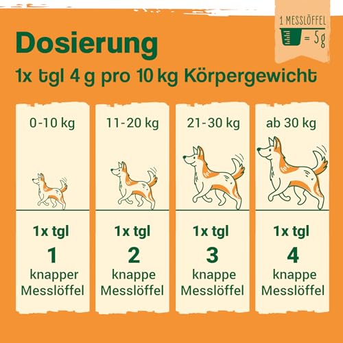 ida+ Senior Complex 350g – Mineralien, Vitamine & Teufelskralle Hund – Mit Bierhefe & Beta Carotin für Senioren Hunde - Superfood für Hunde - Nahrungsergänzungsmittel Hund - Hunde Vitamine Senior