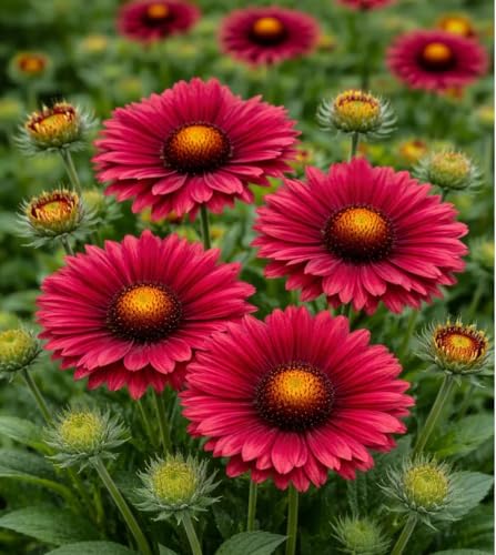 Image of Gaillardia Flower Seeds Pack of 50 Plus Mixed Color Easy Grow Blanket Flowers for Planting Winter Seasonal Seeds for Home Garden Balcony Pots Terrace Decorative Blooming Plants (Gaillardia)