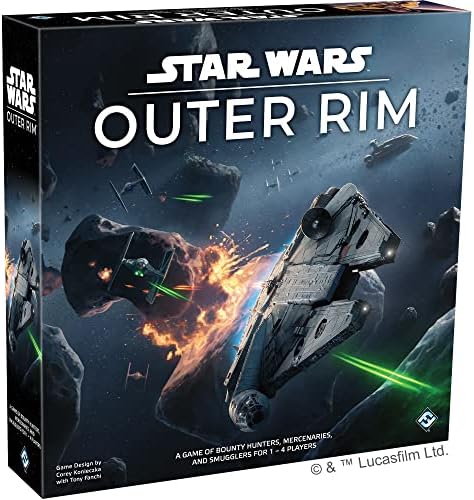 Star Wars Outer Rim Board Game | Strategy Game | Adventure Game for Adults and Teens | Ages 14 and up | 1-4 Players | Average Playtime 3-4 Hours | Made by Fantasy Flight Games