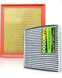 COCOAUTO Engine & Cabin Air Filter Kit for Tundra 5.7L (2014-2021) & 4.6L (2014-2019), Fits Sequoia