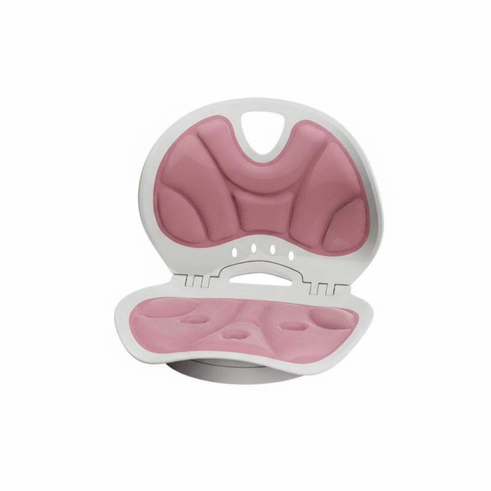 Cojín Ergonómico Cojín de Asiento Cojín Giratorio Almohada Lumbar Respaldo Transpirable con Apoyo Ergonómico Multizona Base Giratoria con Rodamientos