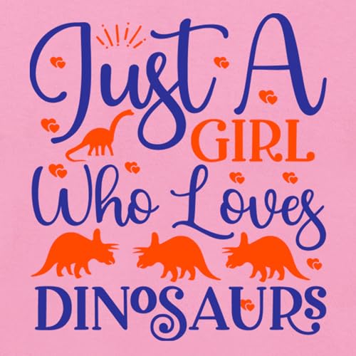 Birthday Girl Shirt with Cute Dinosaur Graphic Tees Classic-Crewneck Cotton Tee for Ages 2-7 Years2
