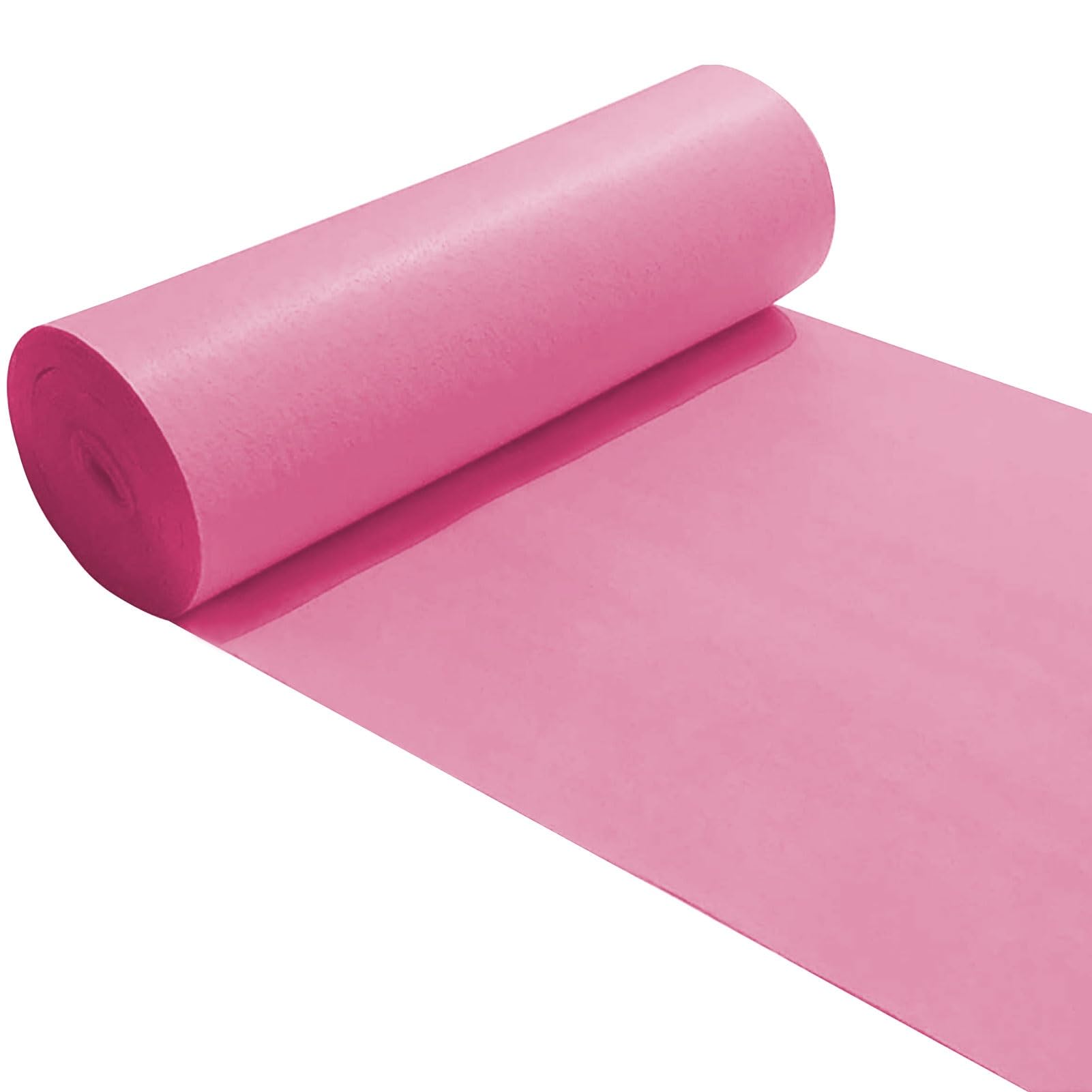 Rosa Gangläufer für Hochzeiten, 2 mm dick, Polyester, Event-Laufsteg-Teppich, Läufer, Teppich, rutschfest, Gehweg-Teppichrolle für Kirchenpartys, Außen- oder Innendekoration(1x30m)