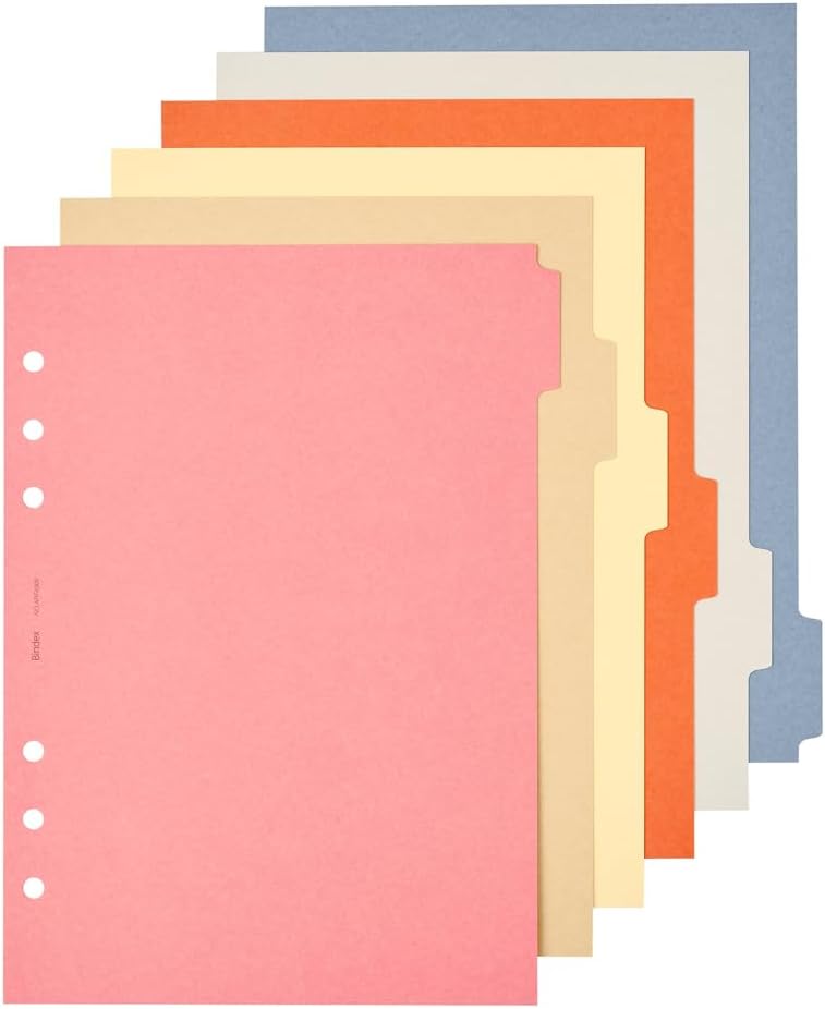 Noritsu ARF4006 Binding Index System Organizer Refill Paper Index A5 6 Holes