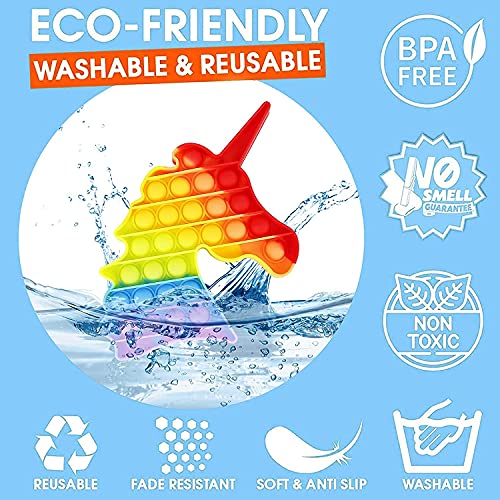 Image of naughty baby Shape Pop It Fidget Toys, Push Pop Bubble Fidget Sensory Toy (Dinosaur)