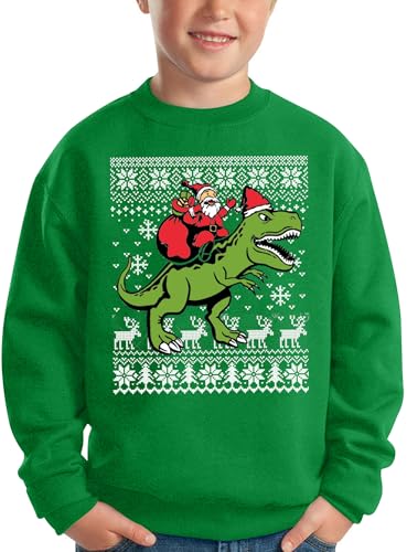 BesserBay Kid's Christmas Ugly Santa Claus Sweatshirt 4-14 Years