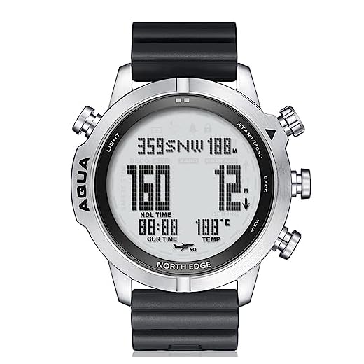 Daconovo Relógio de mergulho digital para homens Relógio de computador de mergulho Relógios de mergulho Relógios de pulso masculinos com bússola Altímetro Barômetro