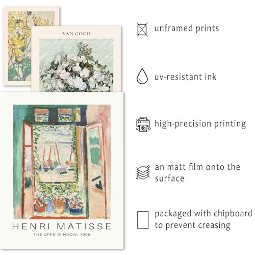 Anerza 16 Pcs Sage Green Wall Art Decor, Matisse Wall Prints For Bedroom, Abstract Posters For Room Aesthetic thumb #2