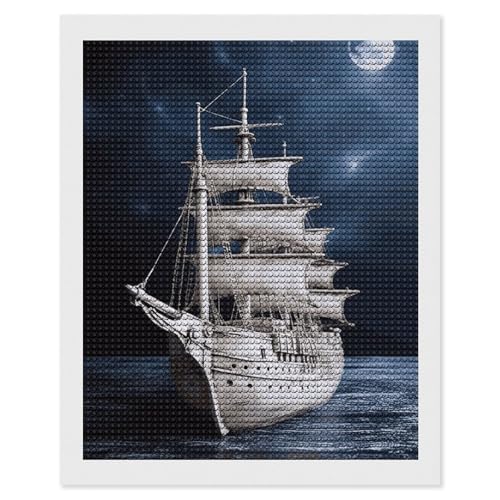 Peinture diamant 5D nautique pour réduire le stress et débuter facilement l'art des gemmes