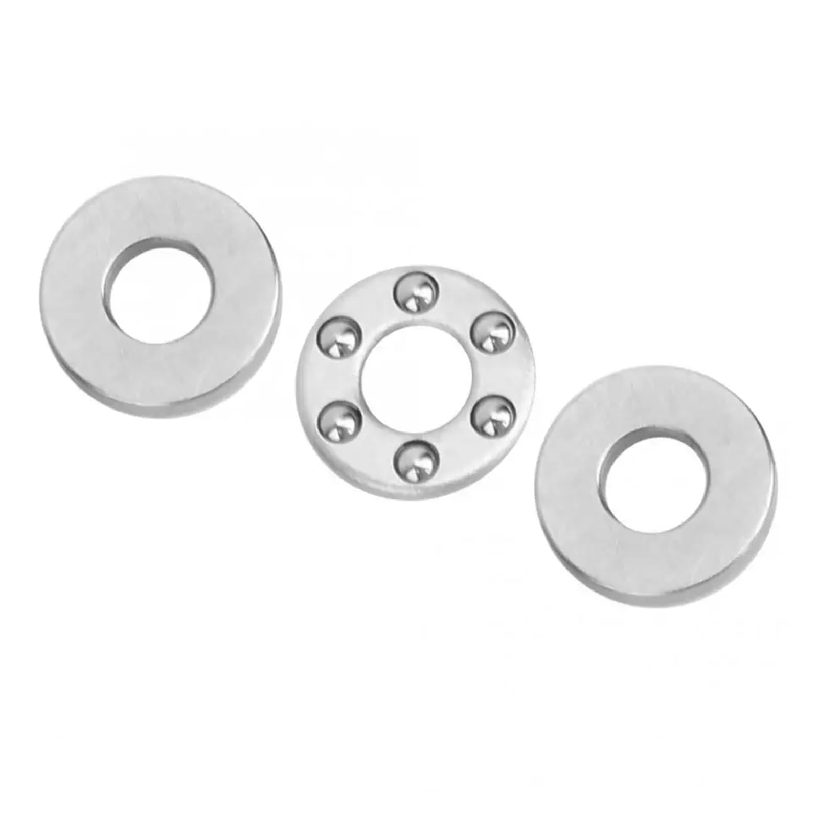 10 piezas F2.5-6M/F3-8M/F4-9M/F4-10M rodamiento de agujas de empuje juego de rodamiento axial de metal de alta precisión en miniatura(3x8x3.5mm)
