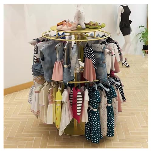 Portant à vêtements rotatif pour résoudre le manque de place et ranger vos accessoires