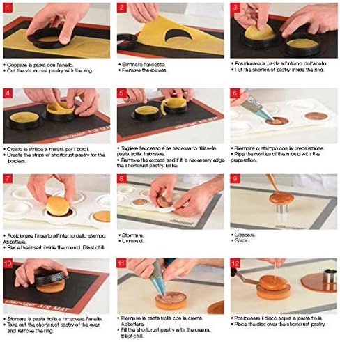 Silikomart Kit Tarte Ring 80 -Perforated - 6 Forms