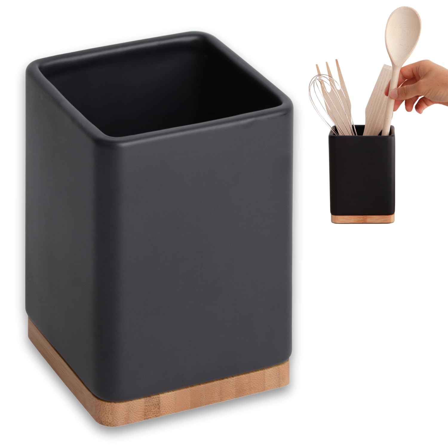 Salière avec couvercle Versa Palmier Céramique 8,8 x 8,5 x 8,8 cm