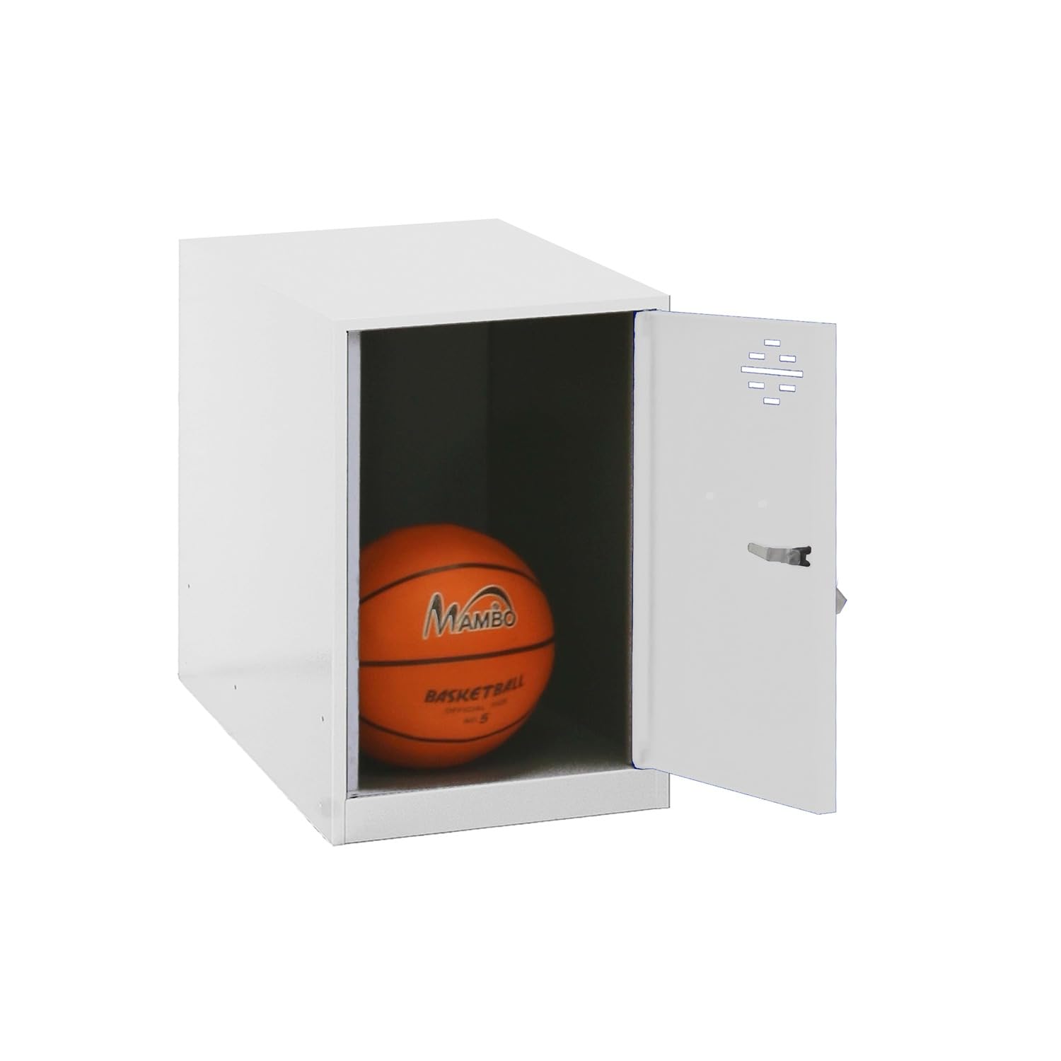 Simon Rack Taquillas Vestuario Pequeña, 475x300x500 mm, Amario Metalico Pequeño, Incluye Llave, Blanco - Simonlocker