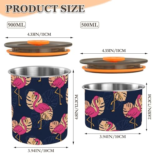Contenedor Hermético para Café de Acero Inoxidable 900 ML miniatura 2