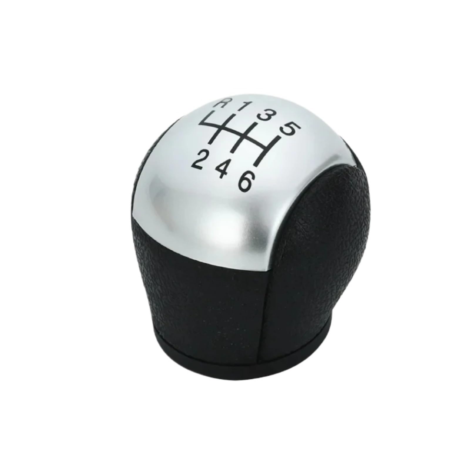 DUFWEHR Shifter Knob for Transit for Van MK7 2006-2013 Car 5/6 Speed Gear Stick Shift Knob(Silver 6 Speed)