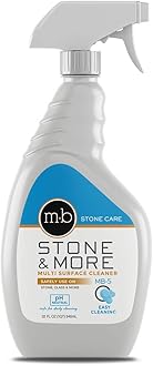 MB-5 Stone & More, All Purpose Cleaning Spray Kitchen Counter Cleaner Spray for Marble and Granite– No Streak Formula for Stone, Glass, Granite, Ceramic, Corian, Porcelain (32 oz)