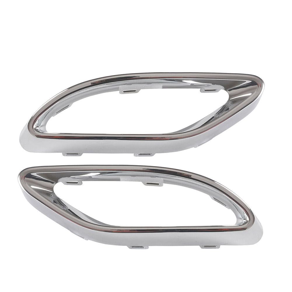 Abbattitore di Rumore Scarico Adatto per ABCE GLC CLS‑Class Sostituzione dei rivestimenti della copertura punta dello scarico nero lucido Marmitta(Silver Right)