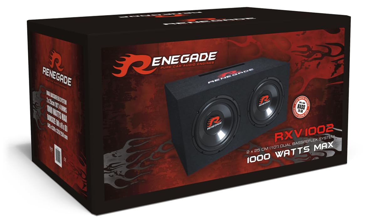 Renegade RXV1002 Rotondo 2-vie 1000W altoparlante auto