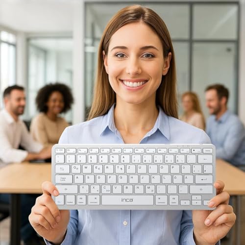 Clavier intelligent rechargeable IBK-565BT Inca azerty sans fil