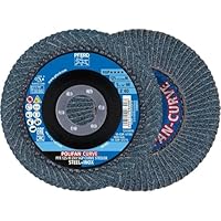 PFERD Fächerscheibe POLIFAN CURVE 2 Stück | Ø 125 mm, Breite M (11 mm), Z40, SGP STEELOX | 69398197 für die präzise Kehlnahtbearbeitung