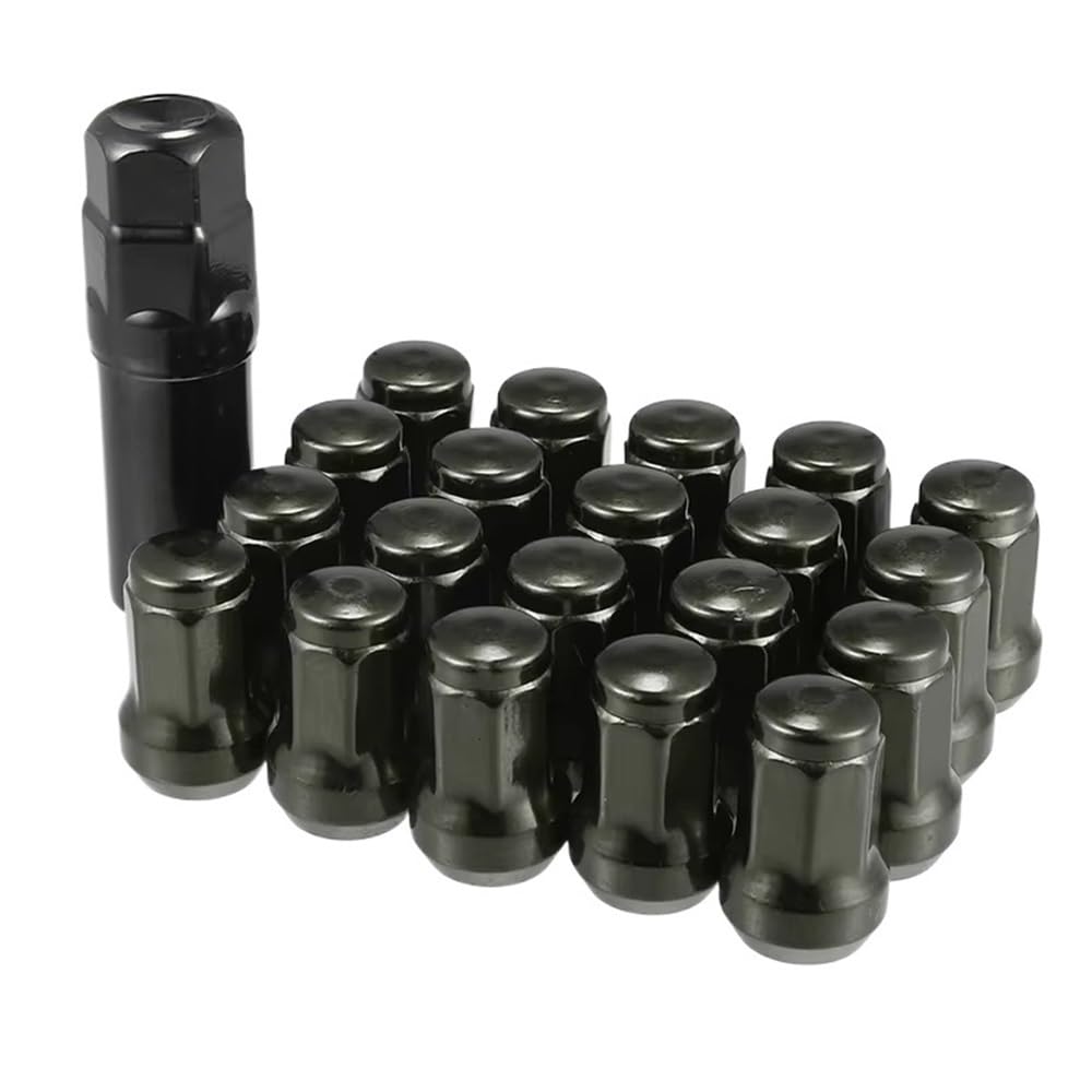 Boulons de roue Compatible avec Dodge Écrous de roue de véhicule M12x1.5 cône de 32 mm vis avec clé à douille