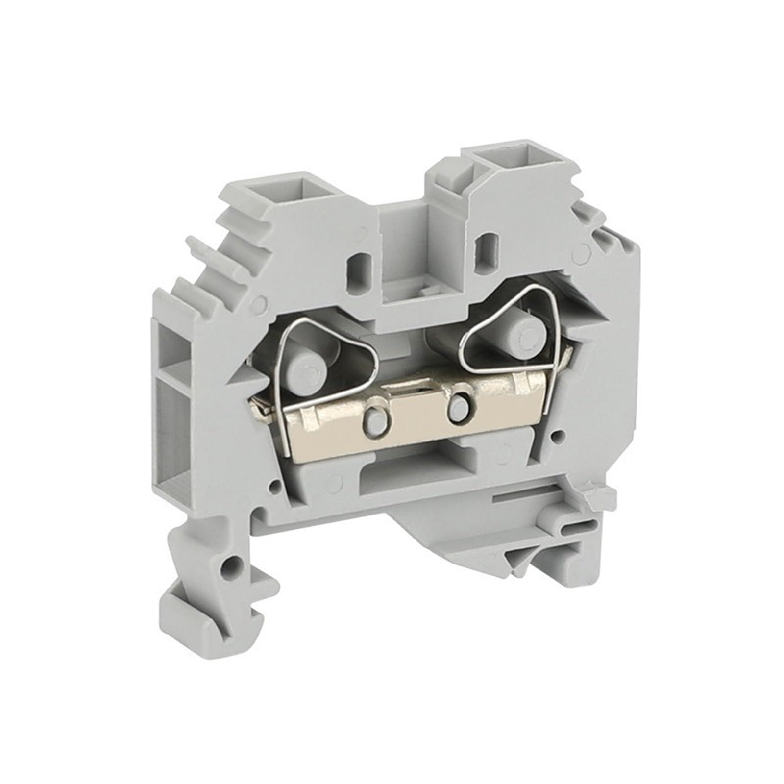 10 connettori a gabbia a molla 282-101, morsetti a gabbia, 2 conduttori, 282 101, 6 mm², binario DIN