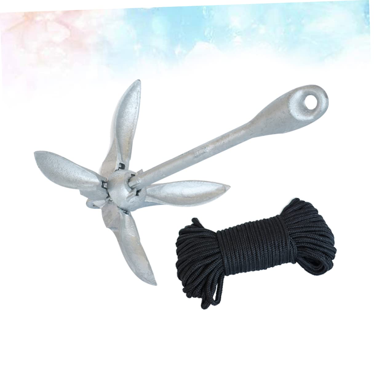 UKCOCO Meeresanker Bootsschlüssel Stoßfänger für Boote aufblasbares Kajak Bootsmotor Bootszubehör Marine Bootssitz Kajak-D-Ringe Ponton schlauchboot zubehör Boat Accessories Schiffsanker
