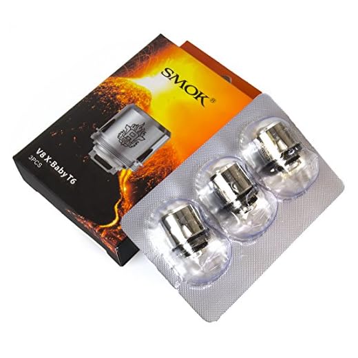 Smok TFV8 Baby X Spulen – T6 [3er-Pack]