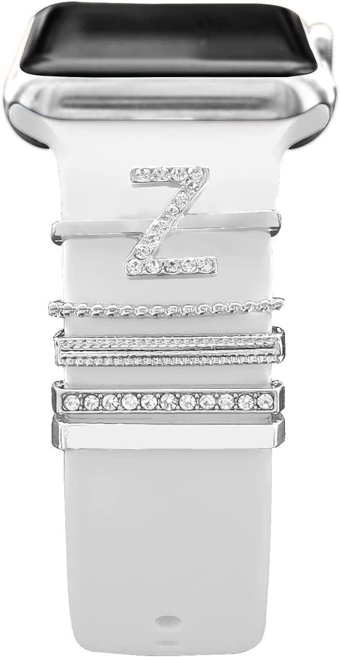 CASTIEL PARIS Watch Decorative Rings Loops Compatible with Samsung Galaxy Watches 46mm/Huawei Watch GT 2/Samsung Gear S3 Classic/ S3 Frontier/Watch Metal Diamond Charms(Watch NOT Included) (SILVER-Z) (B0BSV7L43V) Amazon Price History, Amazon Price Tracker