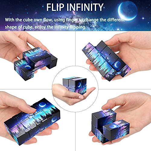Open Up To Love Fidget Cube Infinity Cubes Toy,Fidget Blocks For Stress And Anxiety Relief Toys,Hand-Held Magic Puzzle Flip Cube Fidget Finger Toys Cube Pack For Add Adhd Killing Time #TOP1